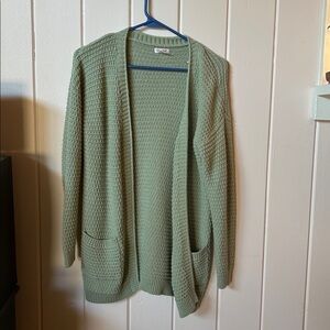Green Knit Cardigan